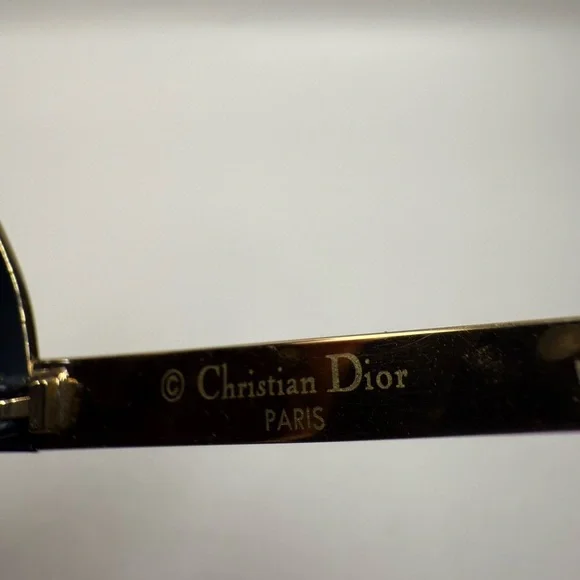 Dior Black, Gold, and Silver- Toned Sunglasses Sunglasses display picture 2